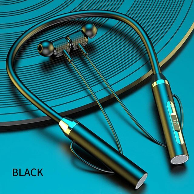 Wireless Headphone Fone Bluetooth 5.0 Neckband Earphones Silicone Hifi Stereo Sports Headset Halter Waterproof Magnetic Earbuds