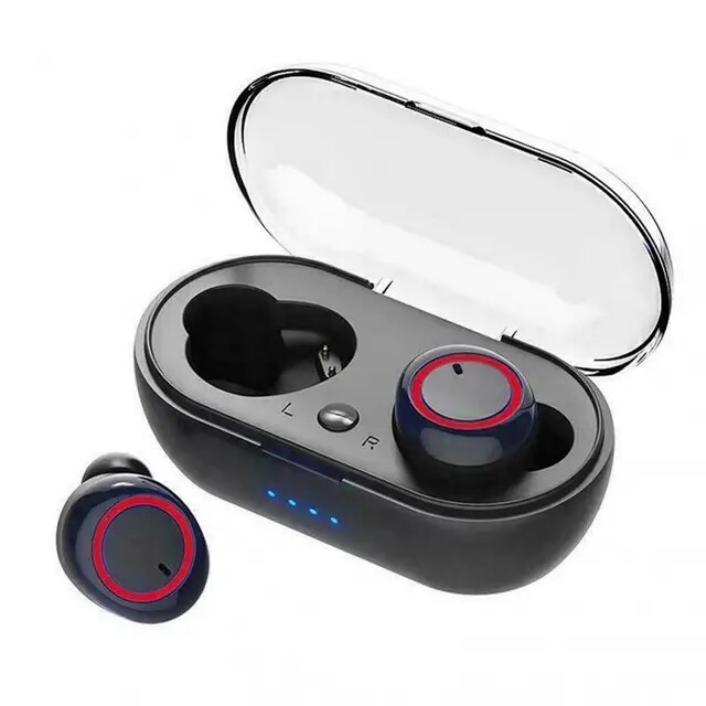NEW TWS Bluetooth Earphone 5.0 Wireless Headset IPX6 Waterproof Deep Bass Earbuds True Wireless Stereo Headphone Sport Earphones